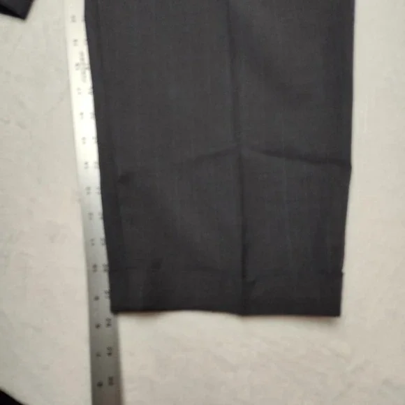 Canali Pants Mens 58 38x28 Gray Pinstripe Wool Pleated Dress Trousers Made Italy